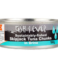 Fish 4 Ever Skipjack Tuna Chunks in Brine 160g