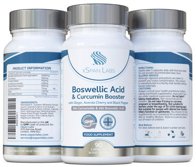Xspanlabs Boswellic Acid & Curcumin Booster Complex