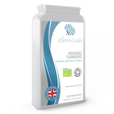Xspanlabs Organic Turmeric 500mg - 120 Capsules