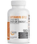 Bronson Vitamin B12 Sublingual Quick Release - 2,500 mcg - Cherry 180 Count