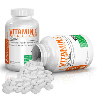 Bronson Vitamin C Pure Ascorbic Acid - 1,000 mg 100 Count