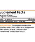 Bronson Vitamin C Pure Ascorbic Acid - 1,000 mg 100 Count