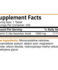 BRONSON Vitamin C Pure Ascorbic Acid - 1,000 mg - 250 Tablets