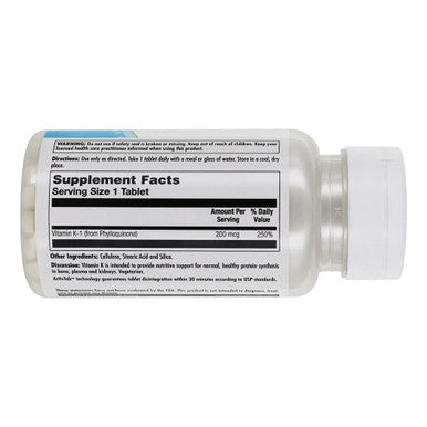 KAL Vitamin K 200mcg | 100ct