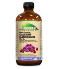 Certified Naturals Calcium Magnesium K2 LIQUID with Aquamin Cherry Flavor - Plant Based - 450 ml