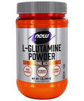 now sports L-Glutamin powder now sports 1lb 454 gm