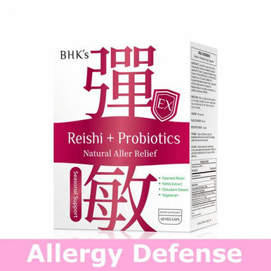 BHK's Allergy Defense Reishi + Probiotics Veg Capsules