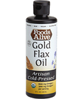 Organic Gold Flax Seed Oil 8 fl oz by Foods Alive