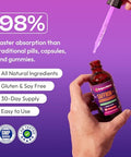 Drops Of Nature Ashwagandha And Saffron Supplement Contains Ksm 66 And Saffron Extract Vegan Gluten-Free Gmo-Free Daily Herbal Ashwagandha Supplement To Support Focus Clarity & Relaxation (Mixed Berry 60Ml)