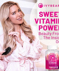 Ivybears Extra-Strength Hair + Skin Glow Gummies Bundle â€“ 10X Biotin + Collagen â€“ Stronger Hair Radiant Skin Youthful Glow â€“ 100% Natural Flavors - Vegan Beauty Formula â€“ Made In Germany â€“ 2X60 Count