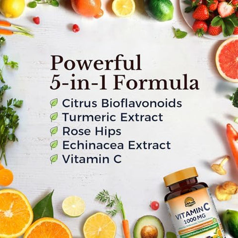 Vitalitown Vitamin C Complex 1000Mg And Probiotics 120 Billion Cfus
