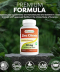 Best Naturals Zinc 30Mg Supplements (As Zinc Citrate) Zinc Vitamins For Adults Immune Support 120 Tablets (120 Count (Pack Of 2))