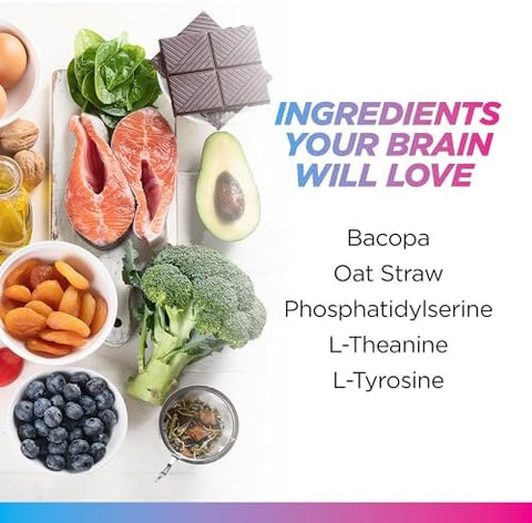 Livingood Daily Brain Supplements For Memory & Focus Nootropic Pills With Bacopa L Theanine L Tyrosine Amino Acids & More Cognitive Support For Men & Women Vegan Gluten 60 Capsules