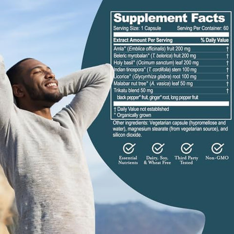 R-U Ved Joylift - Saffron And Ashwagandha Supplements Uplifting Formula For Women And Men Herbal Support For Adults - 60 Vegetarian Capsules (1 Count)