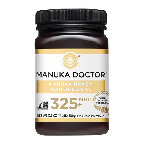 Manuka Doctor - MGO 325+ Manuka Honey Monofloral, 100% Pure New Zealand Honey. Certified. Guaranteed. Raw. Non-GMO (8.75 oz)