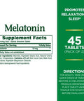 Nature'S Bounty Melatonin Quick Dissolve Tablet 45 Count (Pack Of 2)