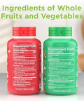 Balance of Nature Fruits and Veggies Supplements Whole Fruit and Vegetable Ingredients for Women Men and Kids 90 Fruits Capsules 90 Veggies Capsules 1 Set