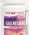 HealthA2Z Gas Relief Simethicone 180mg | Relieves from Stomach Discomfort and Gas | Anti Flatulence | Relieves Gas Fast