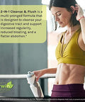 Irwin Naturals 2In1 Cleanse & Flush Weight Loss Support 60 Liquid Softgels Flushes Digestive Tract & Reduces Bloating 30 Total Servings