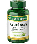 Nature'S Bounty Cranberry Fruit 4200 Mg With Vitamin C 250 Softgels (Pack Of 3)