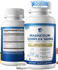 Lukaree 2 Pack Magnesium Complex For Women And Men 4In1 Magnesium Glycinate Citrate Malate Taurate Magnesium Supplement For Relaxation Sleep & Focus 60 Days Supply