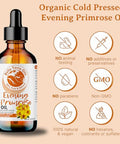 Bella Terra Oils - Organic Evening Primrose Oil 2Oz - Celebrating Primrose'S Nutrient Legacy Infused With Vitamin E & Omega-6 Superior Oil Experience For The Skin