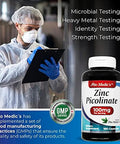 Lab Zinc Supplements Zinc 100Mg Zinc Picolinate Immune Support Supplement 180 Capsules Zinc Supplements Ultra High Absorption.