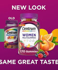 Centrum Multigummies Gummy Multivitamin For Women, Multivitamin/Multimineral Supplement With Vitamin D3, B Vitamins And Antioxidants, Assorted Fruit Flavor - 170 Count