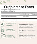 Micro Ingredients Glutathione 1000Mg 120 Veggie Capsules Extra Strength Reduced Glutathione Active Antioxidant Form Liver Health & Immune Support Supplement Non-Gmo Gluten Free Vegan