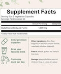 Micro Ingredients Glutathione 1000Mg 120 Veggie Capsules Extra Strength Reduced Glutathione Active Antioxidant Form Liver Health & Immune Support Supplement Non-Gmo Gluten Free Vegan