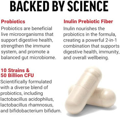 Force Factor Probiotic For Women 50 Billion Cfu Women S Probiotic For Digestive Health Immunity And Vaginal Health 10 Strains With Lactobacillus Acidophilus Vegan 60 Capsules