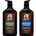 Dr. Squatch Natural Hand And Body Lotion For Men - Made With Shea Butter Coconut Oil Vitamin E For 24-Hr Moisturization - Pine Tar & Fresh Falls (10 Fl Oz 2-Pack)