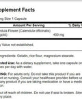 Swanson Full Spectrum Calendula Flower (Marigold) 400 Milligrams 60 Capsules