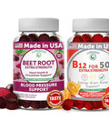 Lunakai Beet Root And Vitamin B12 Gummies For Adults 50 Plus Bundle Proprietary Antioxidant Blend - Heart & Circulation Support Energy & Vitality Boost High Strength