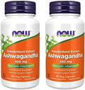 Now Foods Ashwagandha Extract 450Mg 90 Vcaps (Pack Of 2)