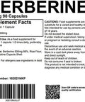 Berberine 98% 500mg 90 Capsules UK Made. Pharmaceutical Grade High Strength Supplement Metabolism Blood Sugar