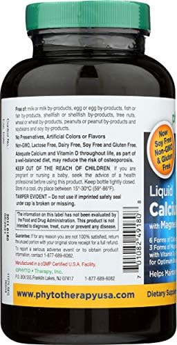 Phytotherapy Rx Calcium Liquid Softgel 180 per Pack 1 Each.
