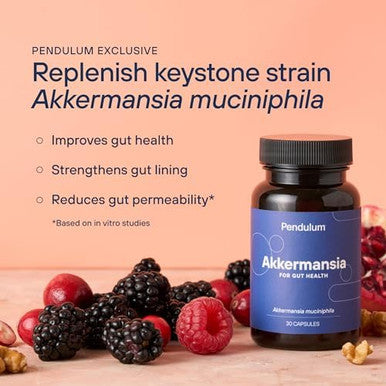 Pendulum Akkermansia and Metabolic Daily Bundle Live Probiotic Supplements Strengthen The Gut Lining Support Glp-1 Production Supports Metabolism