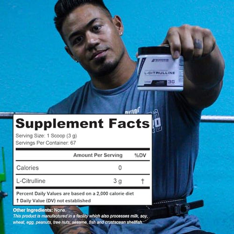 Cutler Nutrition Jay Essentials 100 Pure L-Citrulline Powder Unflavored 3G Per Serving Supports Endurance And Pumps (67 Servings)