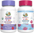 MaryruthS Gummies For Kidsa A' A usda Organic Multivitamin (Mixed Berry and Cherry) and Magnesium Calm (Hibiscus) No Gelatin Vitamins For Immunity Gut Health and Overall Wellness Vegan NonGmo