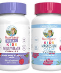 Maryruth'S Gummies For Kids usda Organic Multivitamin (Mixed Berry & Cherry) & Magnesium Calm (Hibiscus) No Gelatin Vitamins For Immunity Gut Health & Overall Wellness Vegan Non-Gmo