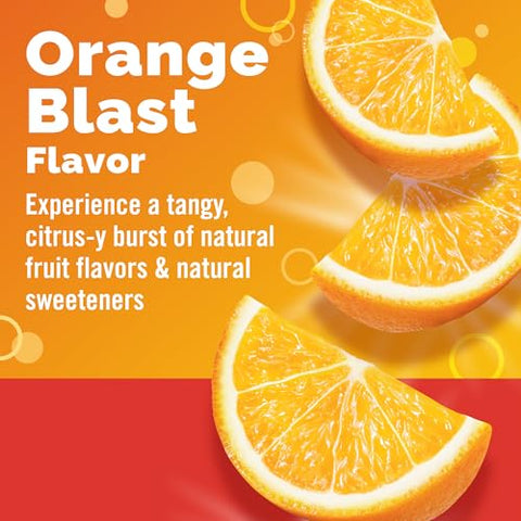 Emergen-C Chewable Vitamin C 1000Mg With B Vitamins And Antioxidants Tablet (40 Count Orange Blast Flavor) Dietary Supplement