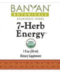 Banyan Botanicals 7 Herb Energy Organic Liquid Extract 1 Oz