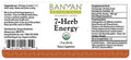 Banyan Botanicals 7 Herb Energy Organic Liquid Extract 1 Oz
