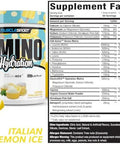 Musclesport Amino Hydration Essential Amino Acid Formula With Electrolytes Coconut Water Powder Bcaa'S. Endurance & Recovery Formula. 30 Servings (30 Serving Lemon Italian Ice)
