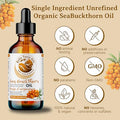 Bella Terra Oils - Seabuckthorn Berry Oil 4Oz - Experience Nature'S Luxurious Touch Brimming With Vitamin E & Carotenoids Transcend Ordinary Skincare