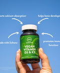 Mrm Nuturition Vegan Vitamin D3 & K2 Bone + Immune Health Made From Lichens Supports Calcium Absorption Vegan + Vegetarian Friendly 60 Servings