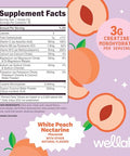 Wellah Creatine Electrolytes Powder (White Peach Nectarine) 30 Servings - Hydration Drink Mix With 3G Of Creatine Monohydrate