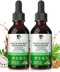 Lukaree Wormwood Black Walnut Clove Tincture " Natural Gut Cleanse Detox For Humans " Support Digestive Health With Lglutamine Prebiotic Soursop Turmeric 5X Absorption Vegan Gluten 4 Fl.Oz
