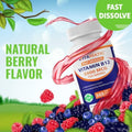 Vitamatic Vitamin B12 5000 mcg 365 Fast Dissolve Tablets Berry Flavor Supports Energy Production and Nervous System Health NonGMO GlutenFree